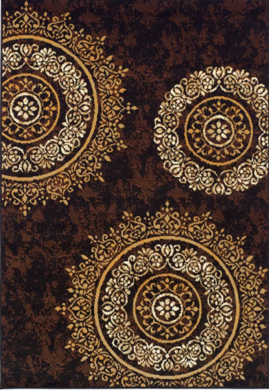 Anaysha Floral Brown/Beige Indoor / Outdoor Area Rug 2'x3'