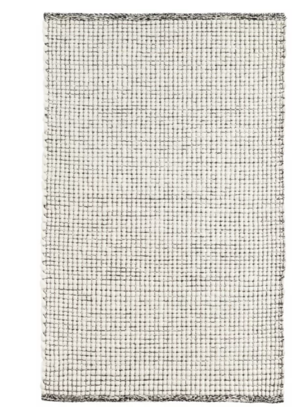 Dash & Albert Network Handmade Flatweave Area Rug in White 2'x3'