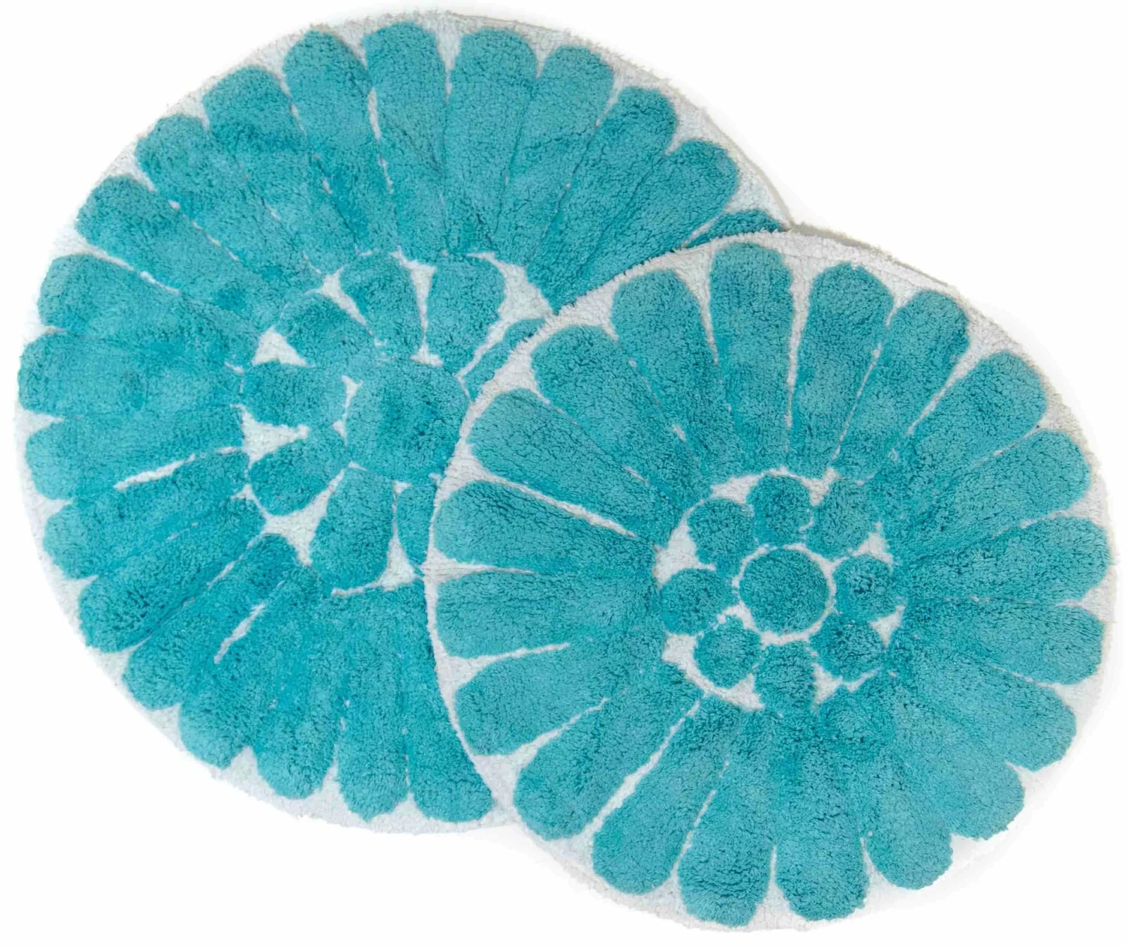 Cressona Bath Rug Set Aqua