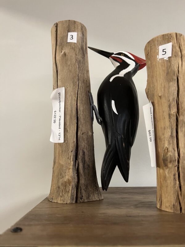 Hand Crafted Pileated Wood Pecker 13" high