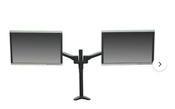 Articulating Double Monitor Mount Height Adjustable 2 Screen Desk Mount