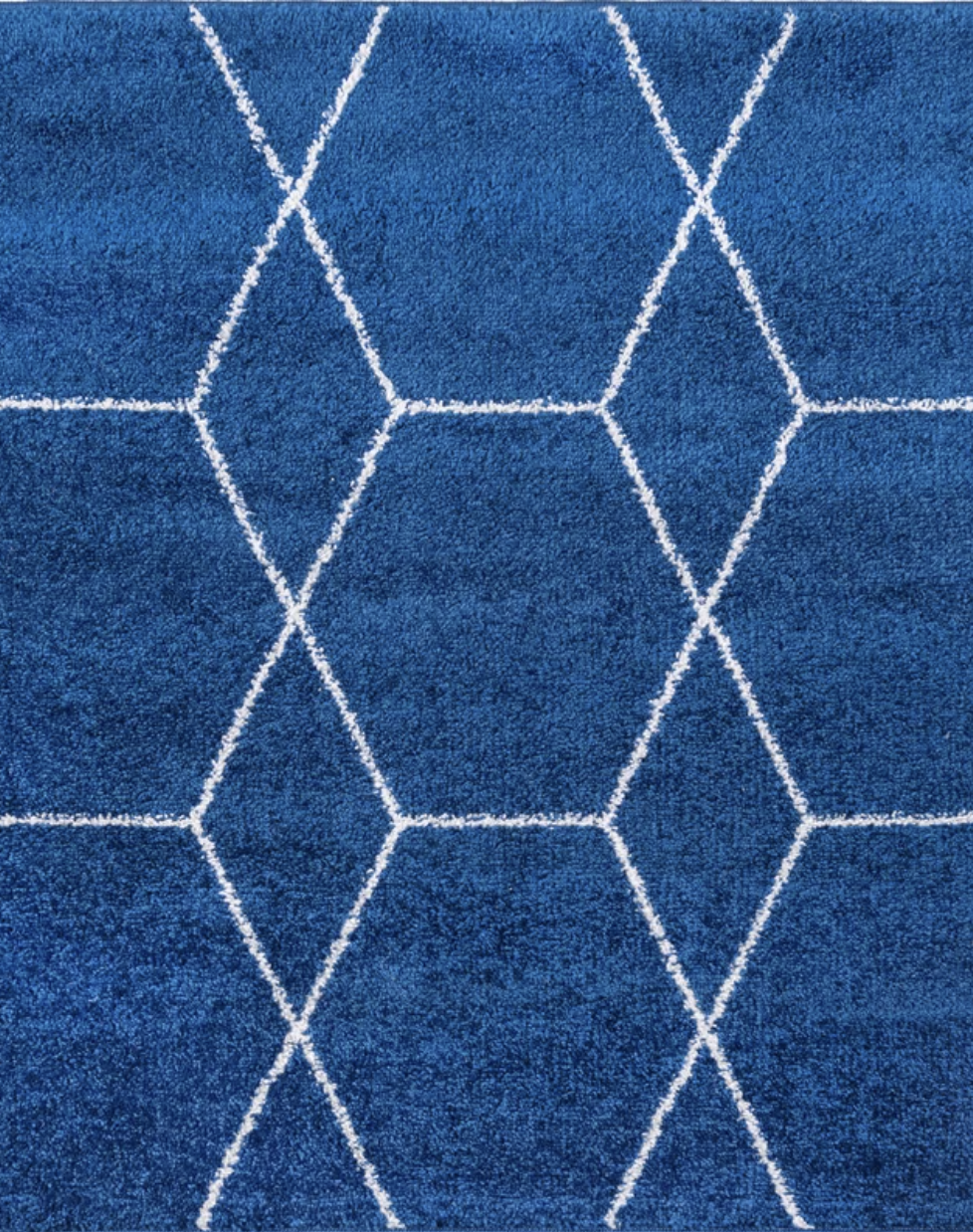 Elborough Geometric Navy Blue 3'3"x3'