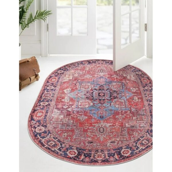 Super Moon Maahru Rug Oriental Area Rug Red 2'x3'