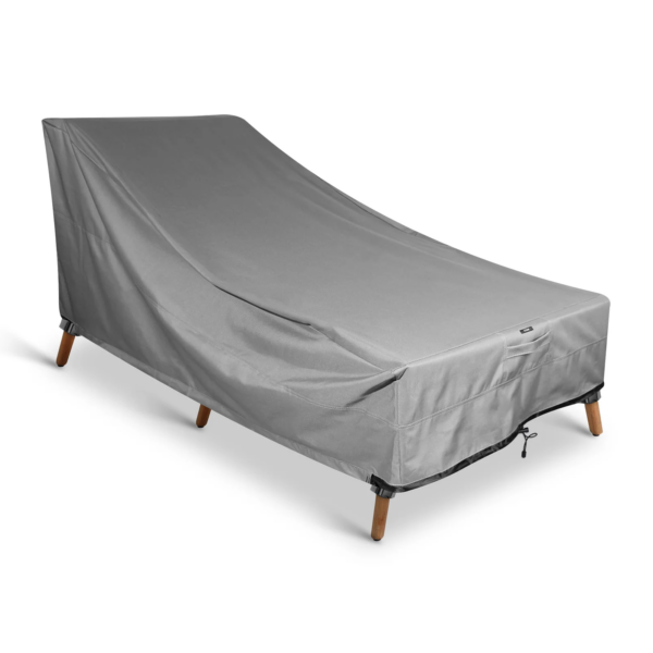 Breathable Patio Chaise Lounge Cover Gray