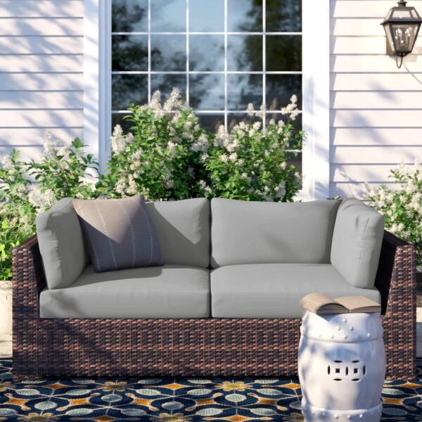 Kasandra Sol 72 Outdoor™ 6 - Piece Outdoor Cushion Cover Gray