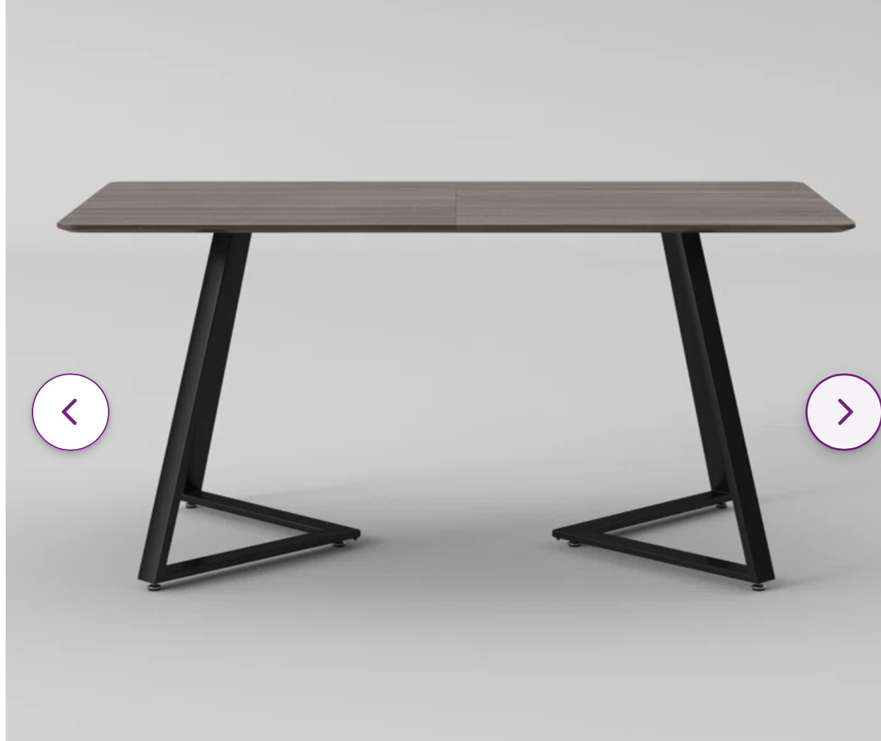 Ameris 63'' Iron Dining Table