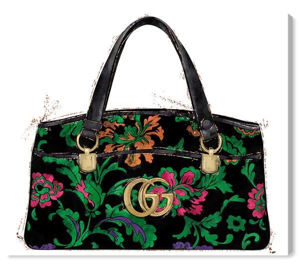 Fashion And Glam Feminine Italian Handbag - Graphic Art on Canvas 16'x20'