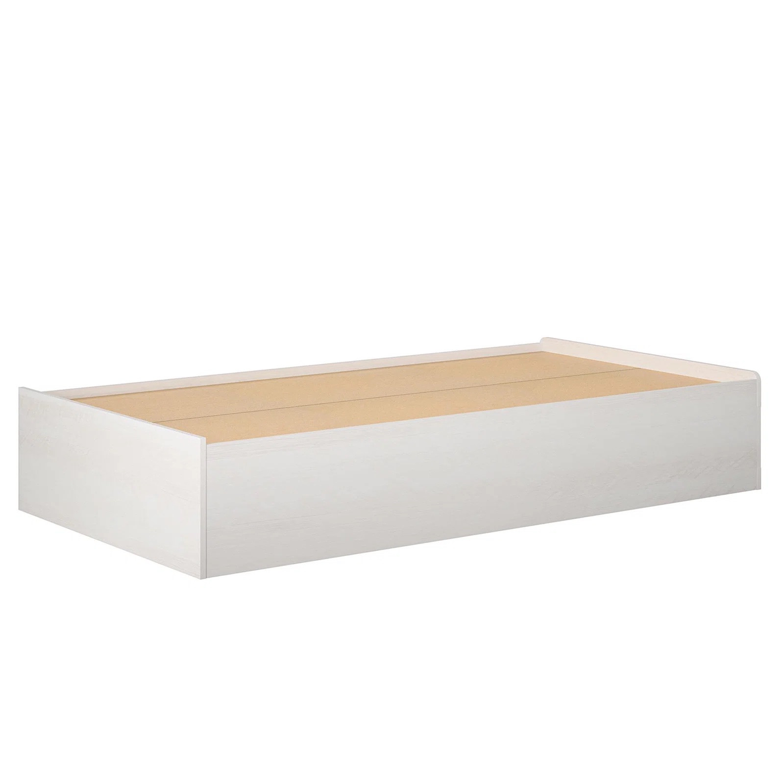 Twin Storage Bed Ivory Oak Finish