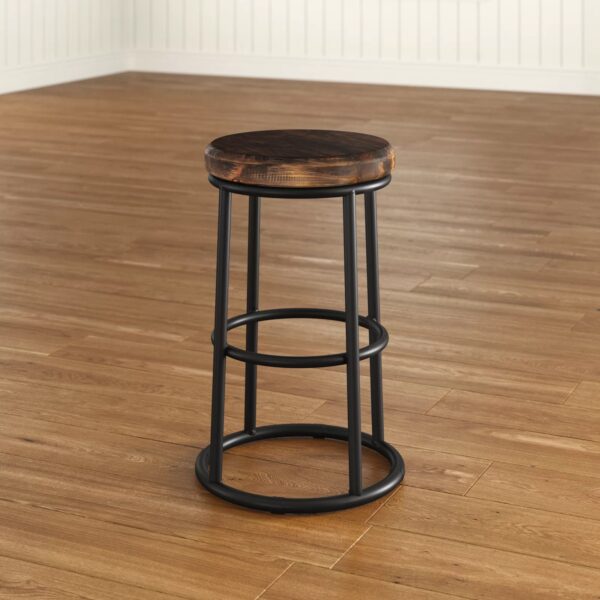 Tulip Solid Wood Counter Stool