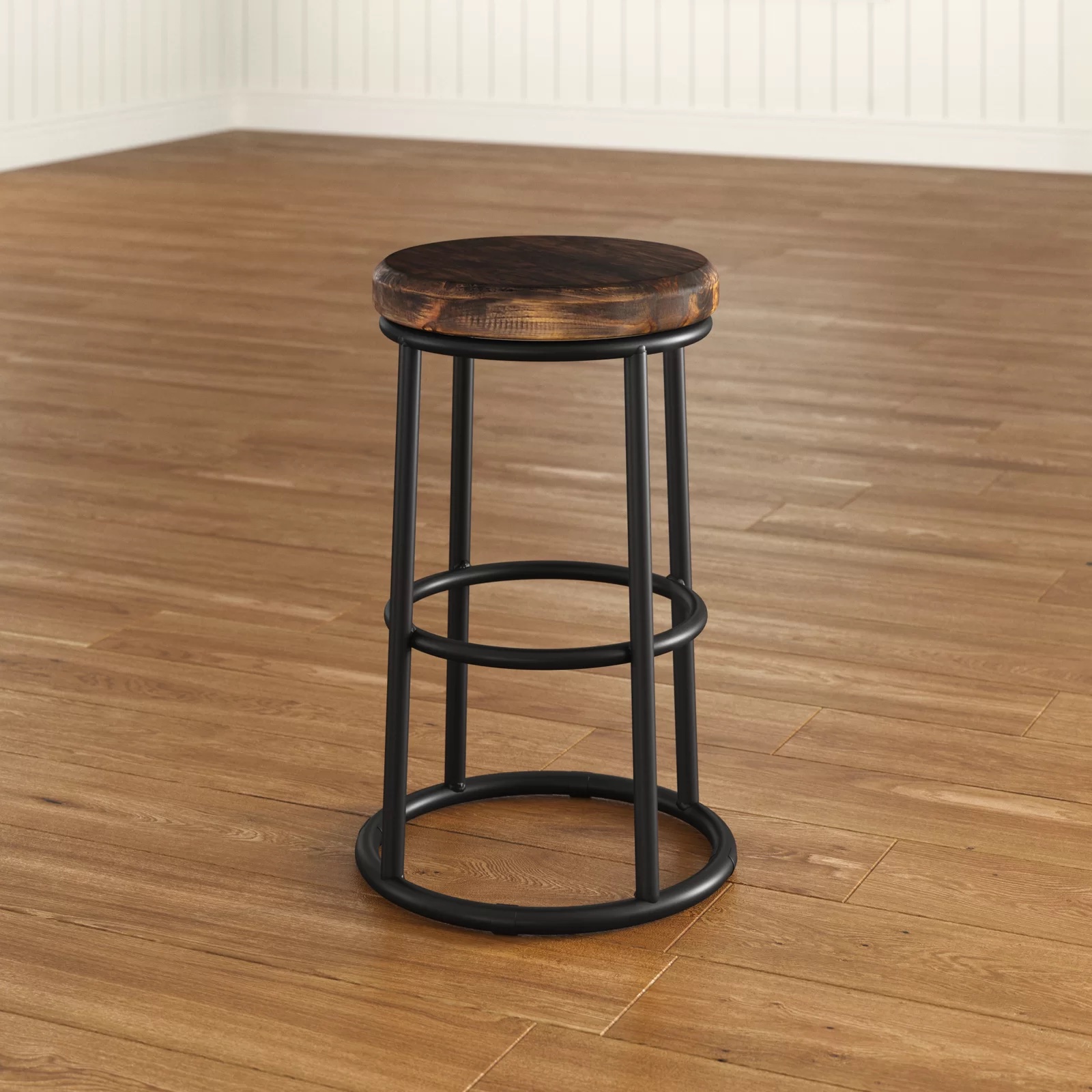 Tulip Solid Wood Counter Stool