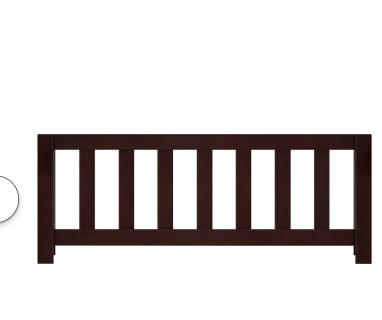 Twin Bed Safety Guard Side Rails Chestnut