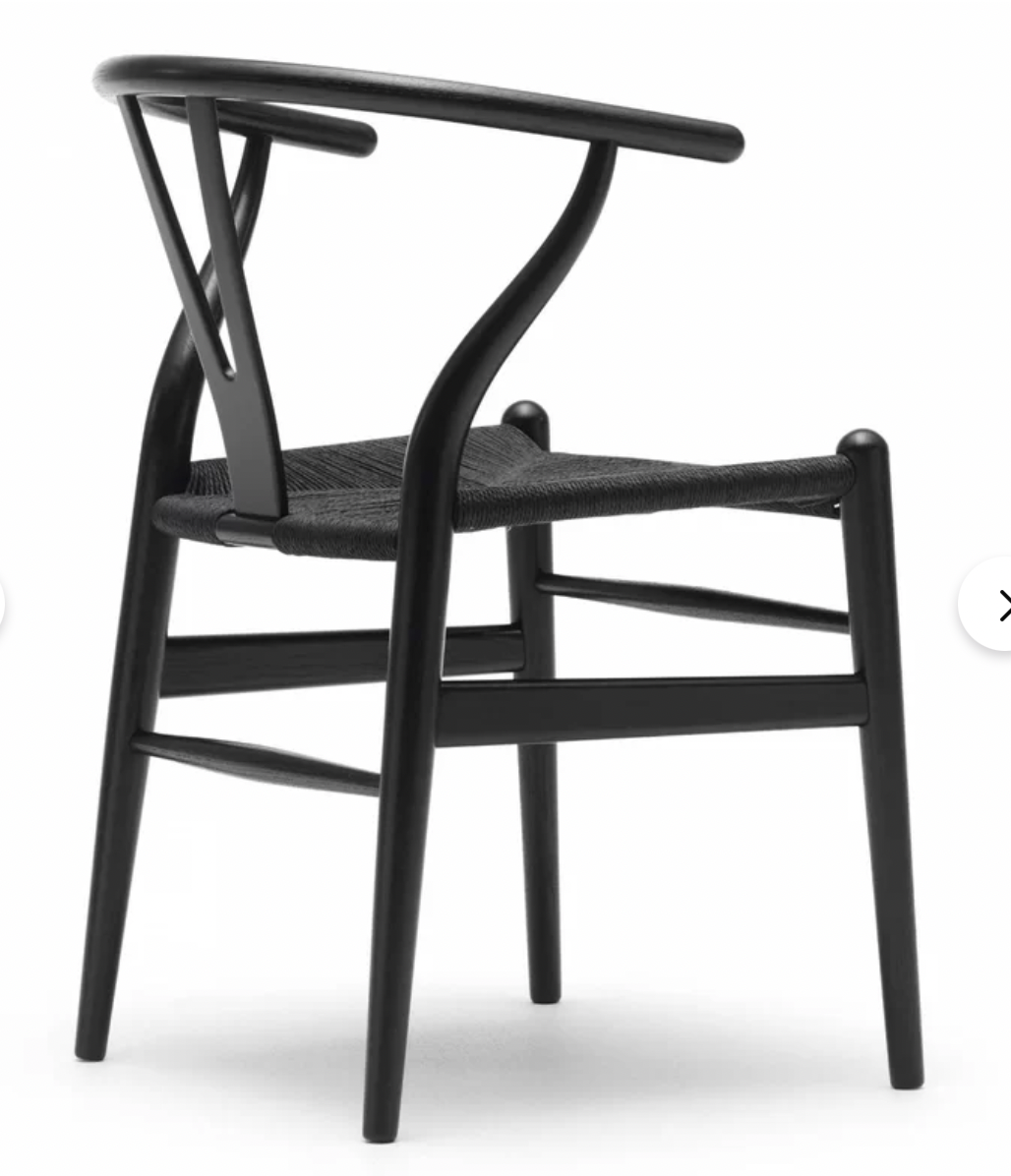 Windsor Back Arm Chair Black/Black Finish