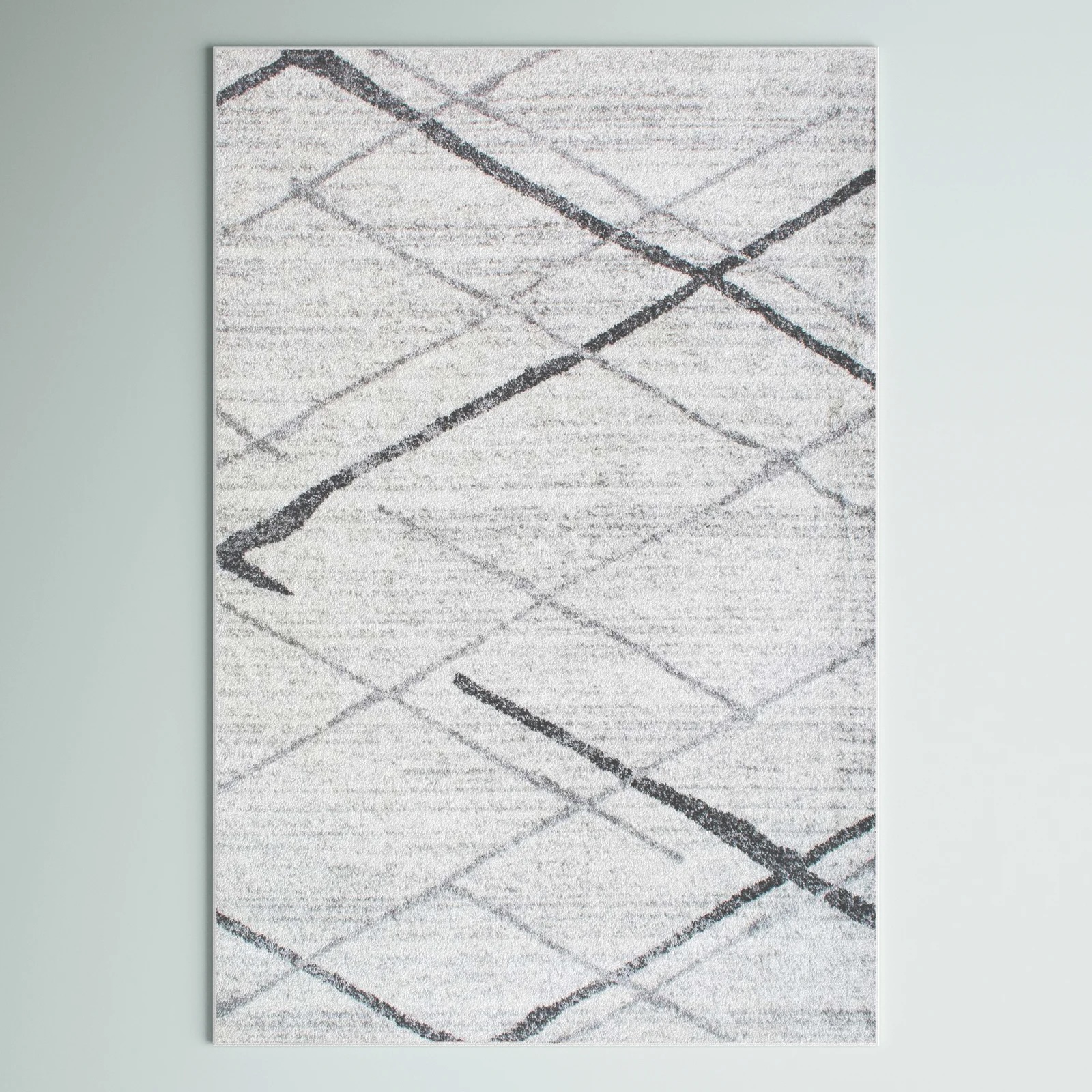 Amii Contemporary Performance Ivory/Grey/Charcoal Area Rug 8'6"x11'6"