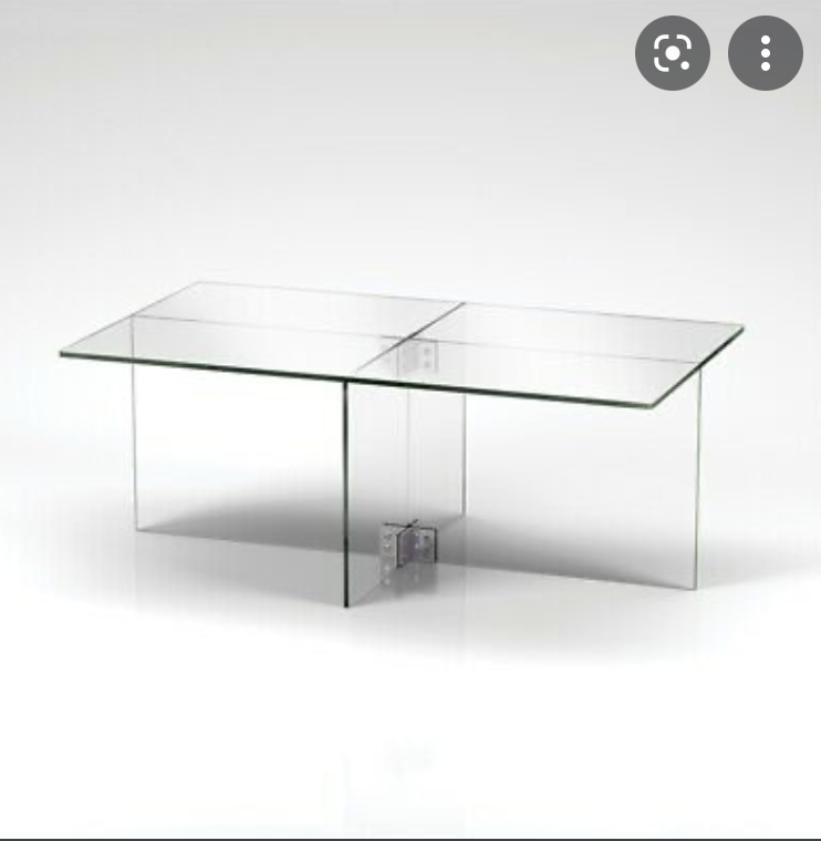 16" Cosmopolitan Clear Glass Coffee Table