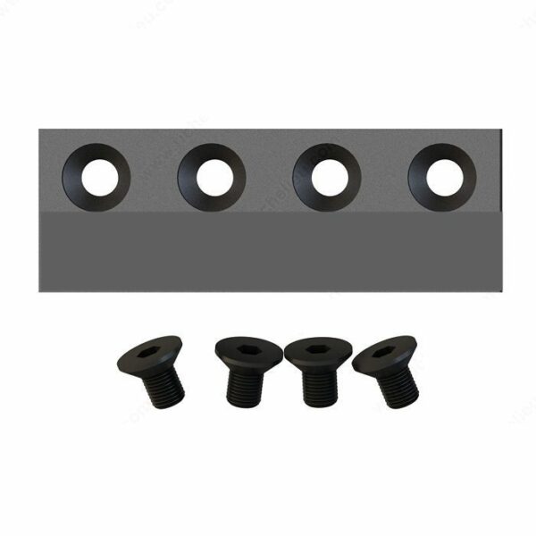 Connector Plate for Biparting Doors Flat Black