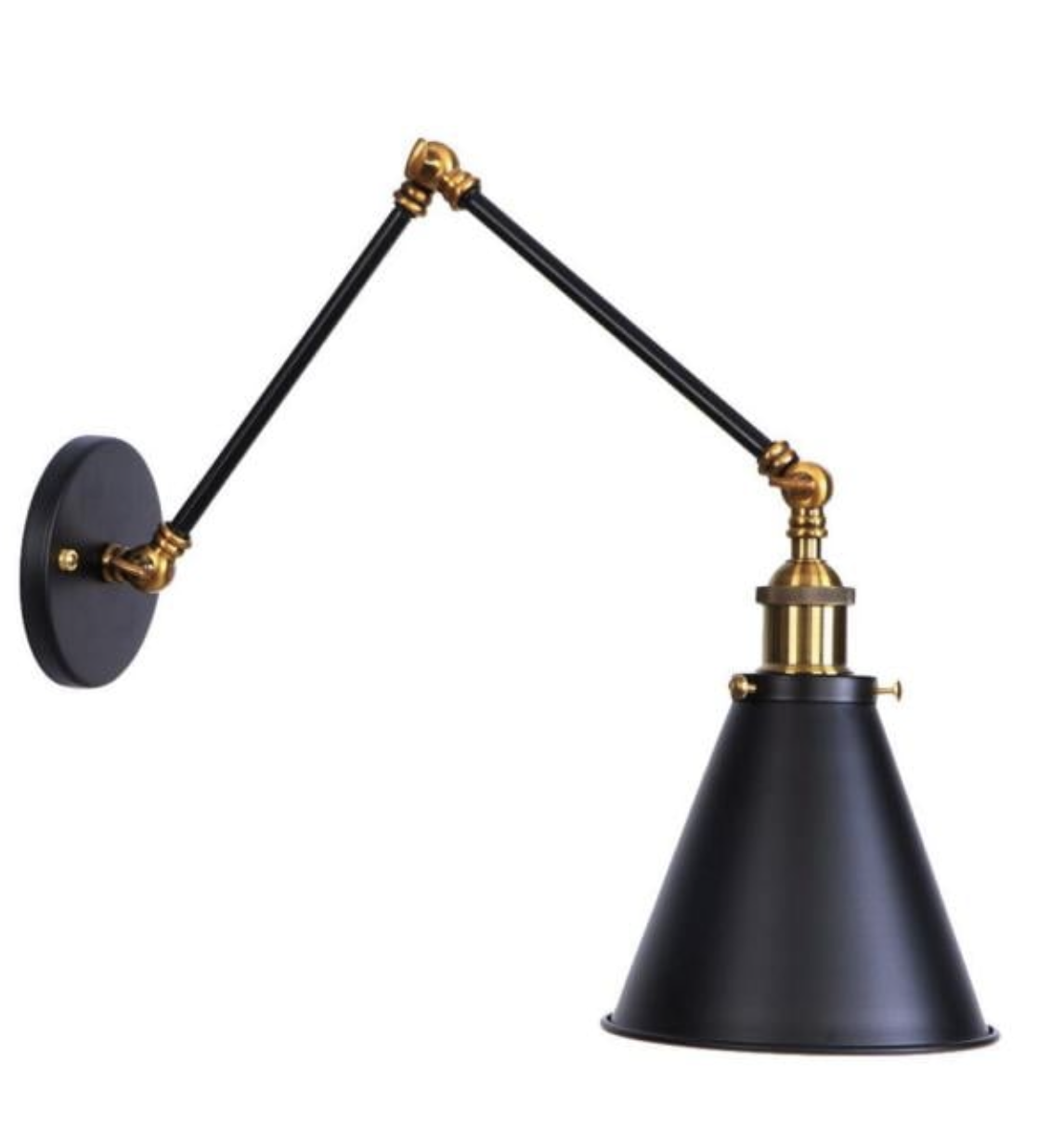 Matte Finish Wall Sconce Industrial w/ Swing Arm