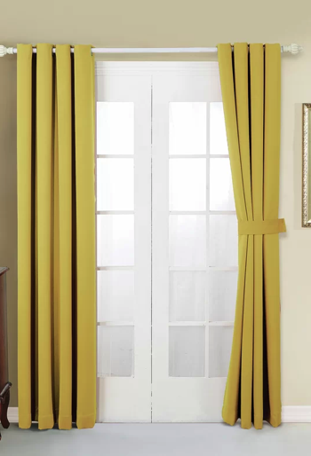 Bingaman Solid Blackout Thermal Grommet Curtain (Set of 2) 54x63"