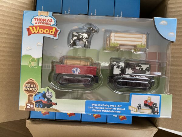 Fisher-Price Thomas & Friends Wooden Railway Diesel Dairy Delivery