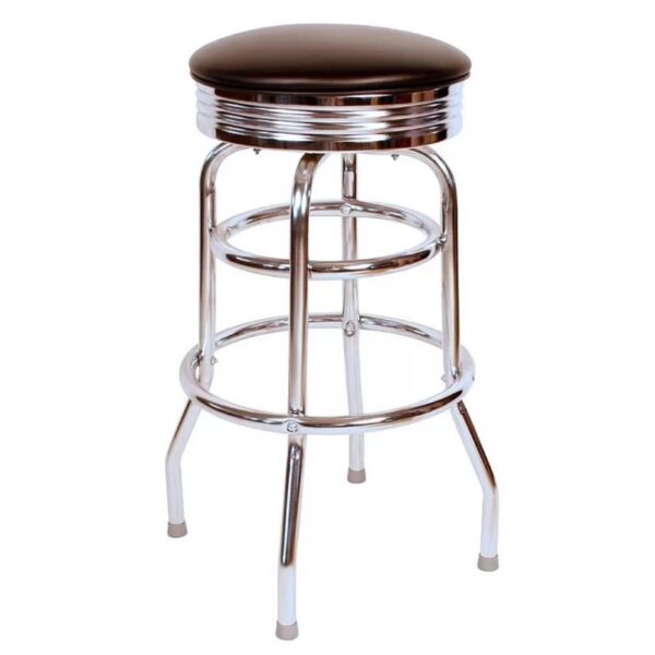 Retro Home Swivel 30'' Stool Black