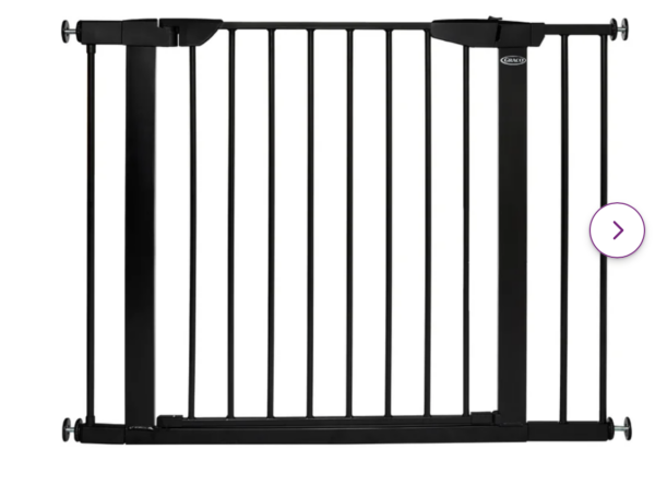 Graco Babysteps Walk-Thru Metal Safety Gate, Black