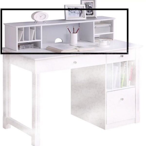 Walker Edison Clinton Desk Hutch - Hutch Only White