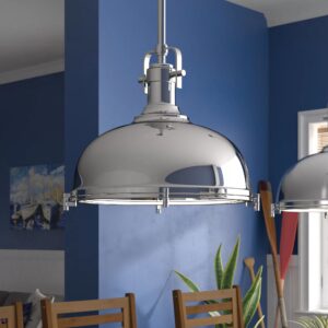 Northfleet 1 - Light Single Dome Pendant Liverman Chrome