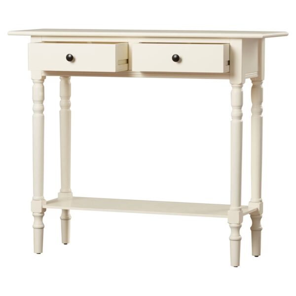 Tuoi 37.8" Solid Wood Console Table Cream