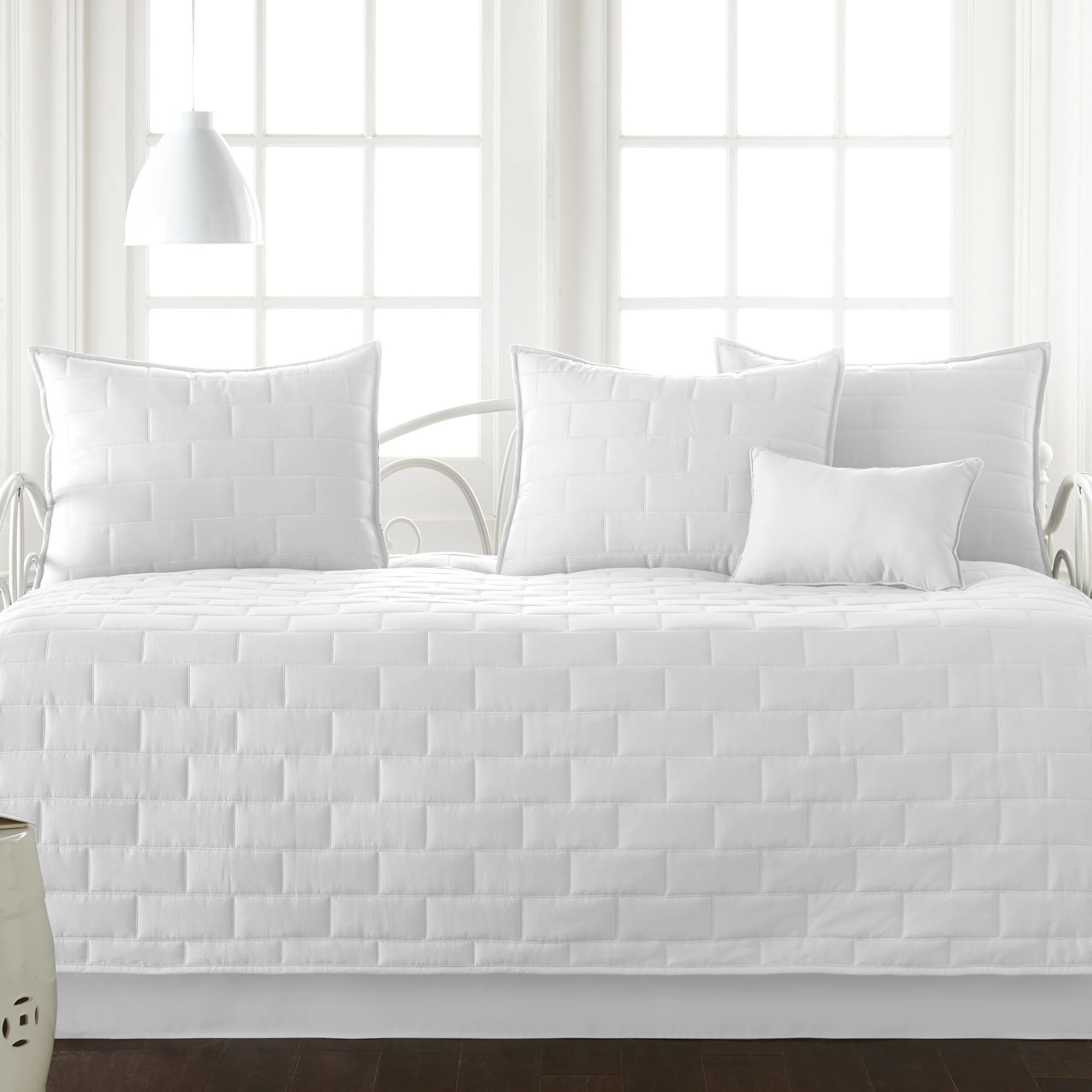 Brinkman Daybed Quilt Set Twin White