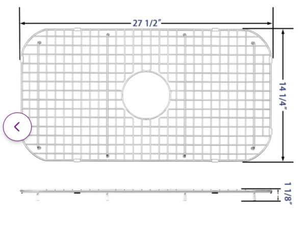 Deer Valley 27.5" X 14.25" Stainless Steel Sink Grid