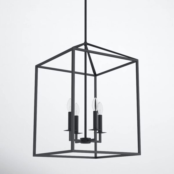 Ellis 4 - Light Lantern Rectangle Chandelier