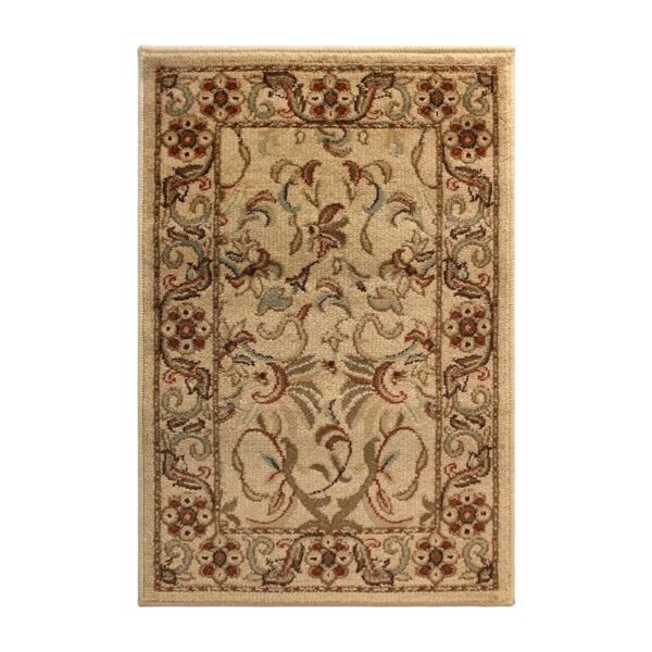 Everina Oriental Floral Area Rug in Green Area Rug 2'x3'