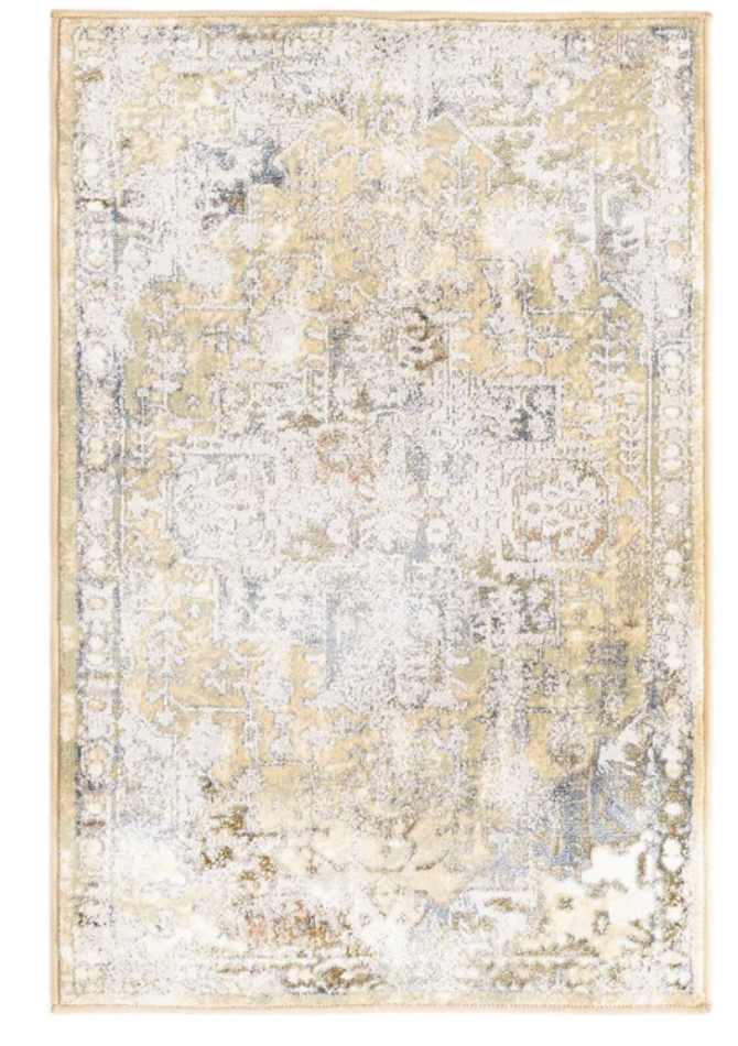 Josebe Floral Yellow Area Rug 2'x3'