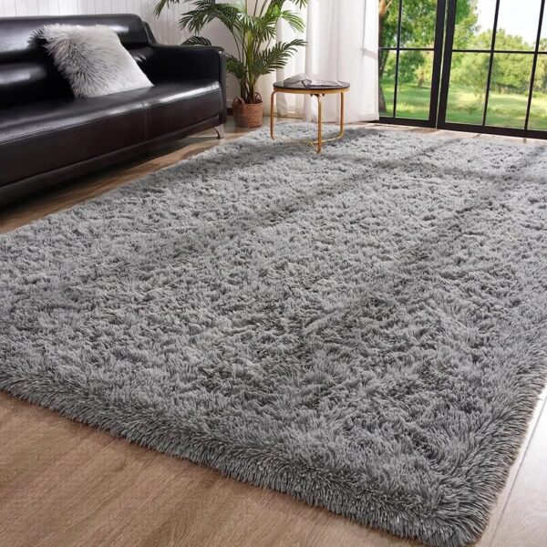 Solid Color Rug Gray 4'x6'