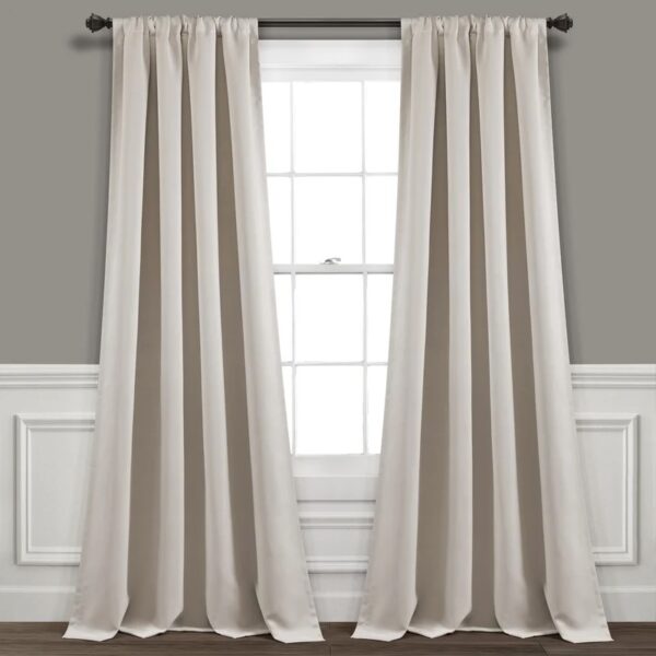 Wheat Exmouth Blackout Curtain Panels (Set of 2)