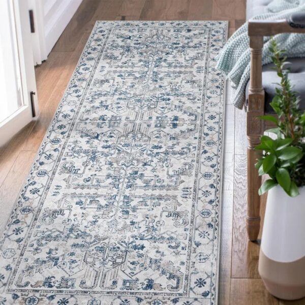 Nonce Area Rug with Non-Slip Backing 2'x7'