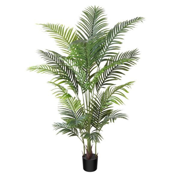 Artificial Palm Tree in Pot Faux Green Areca Palm Plant, Fake Tree for Home Décor