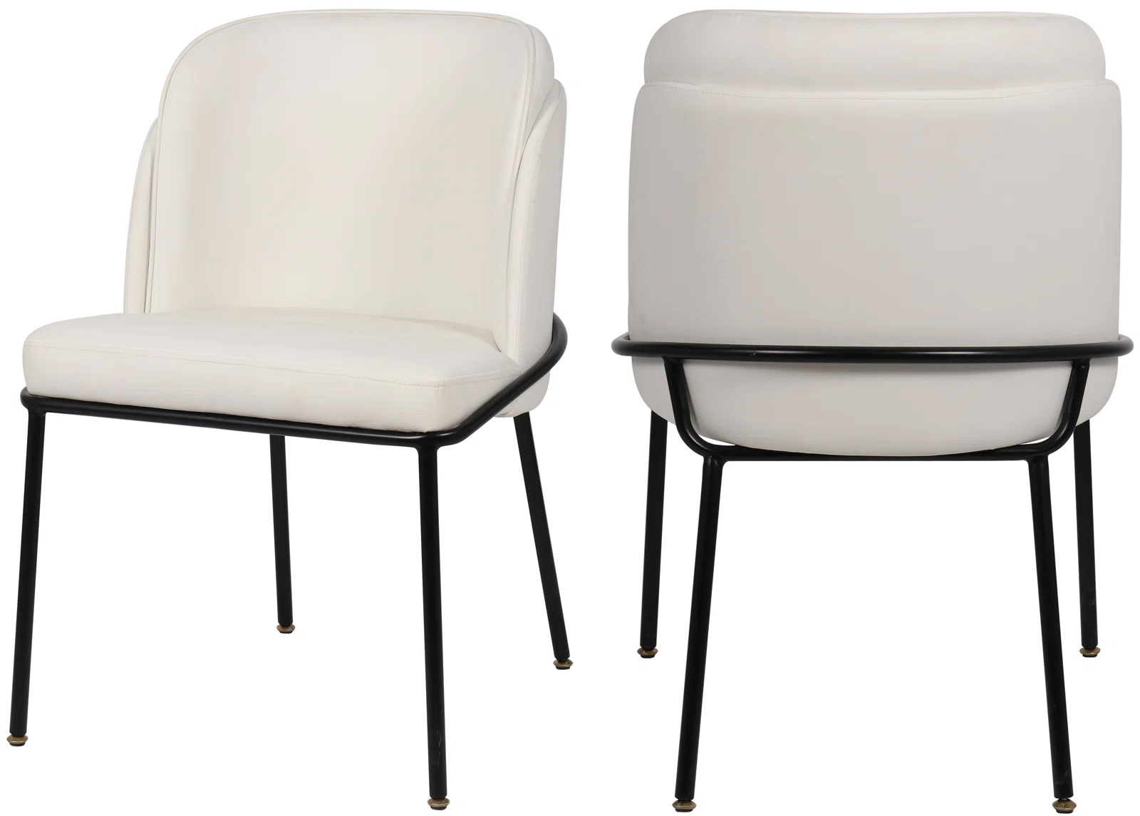 Philpott Vegan Leather Upholstered Side Chair (Set of 2) White