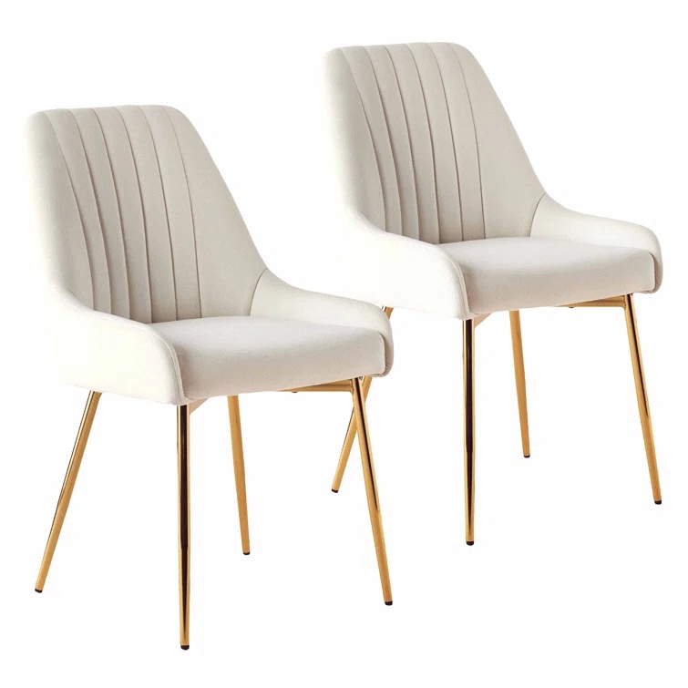 Kataleah Tufted Velvet Side Dining Chairs (Set of 2) - 2 Sets available