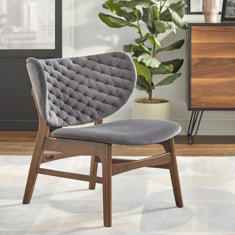 Kolya Upholstered Side Chair Gray