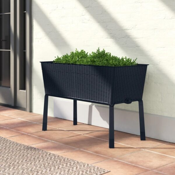 Kenyen 1 - Piece Stylish Elevated Garden Bed Planter with Drainage Tap