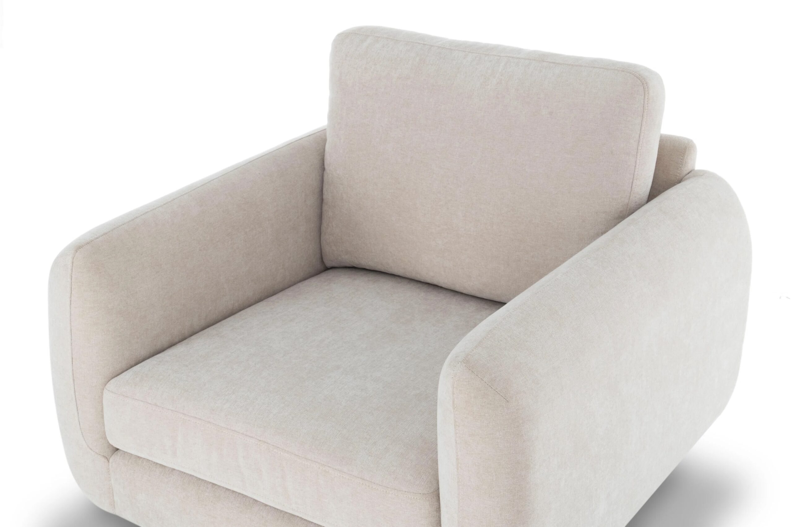 Leno Upholstered Armchair Cream