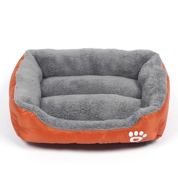 Orange Goncalves Bolster Dog Bed