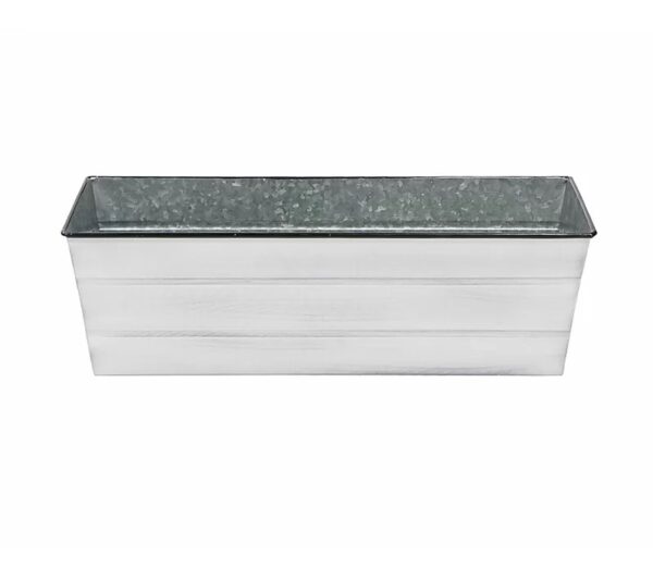 Dreketic Nantucket Galvinzed Steel Window Box Planter