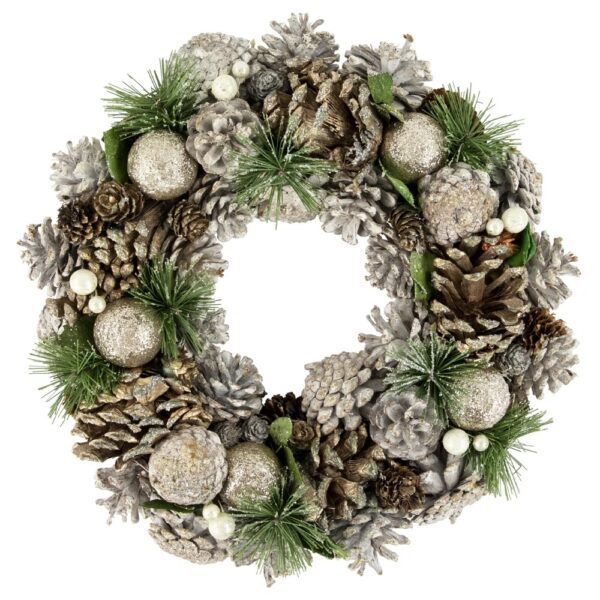 Faux Pinecone 13.5'' Wreath