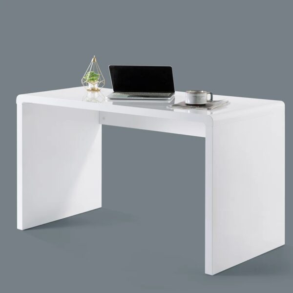 White High Gloss Office Desk