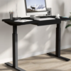 48 in. × 24 in. Height Adjustable Standing Desk Black - Image 2