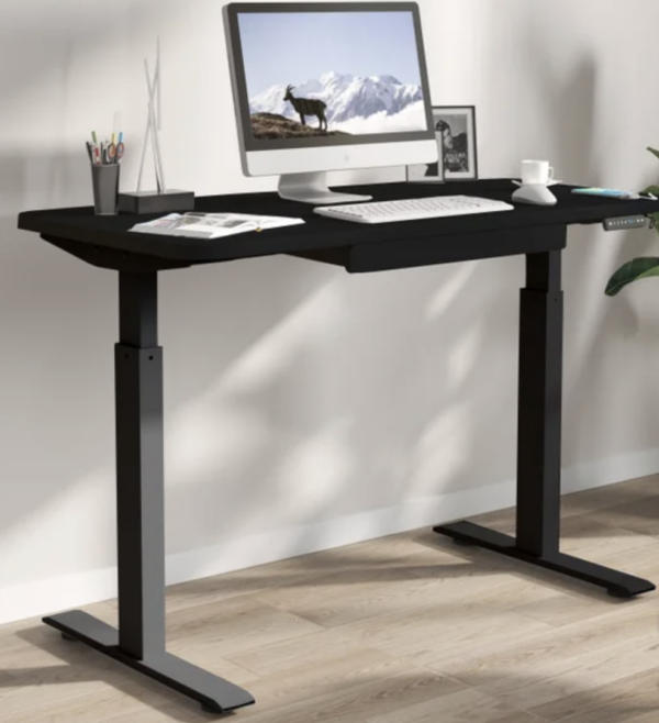 48 in. × 24 in. Height Adjustable Standing Desk Black - Image 2