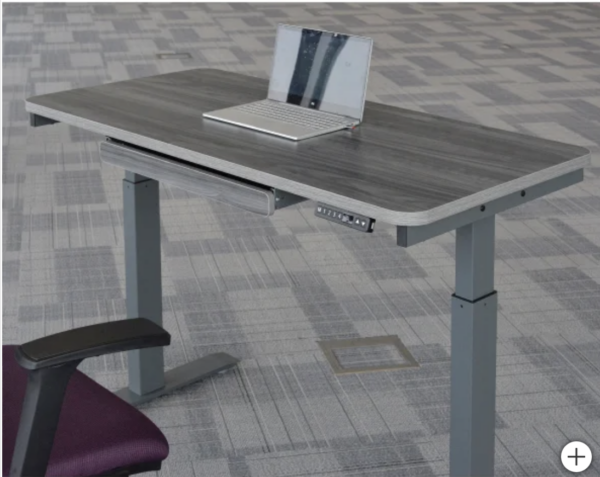 Motionwise (48 in. × 24 in.) Height Adjustable Standing Desk Gray - Image 4