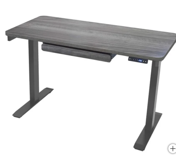 Motionwise (48 in. × 24 in.) Height Adjustable Standing Desk Gray - Image 3