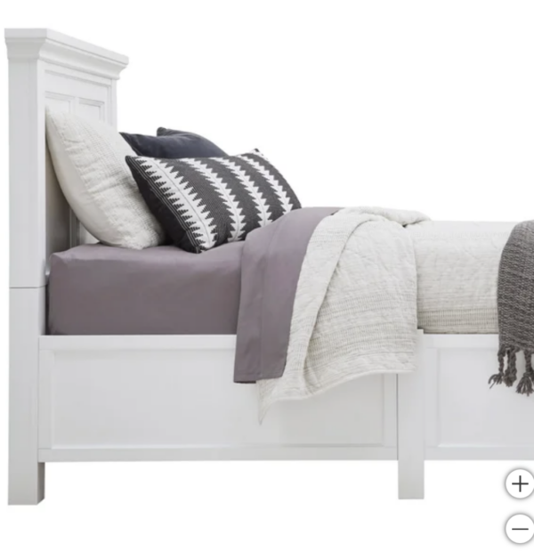 Rose Twin Storage Bed, White - Image 3